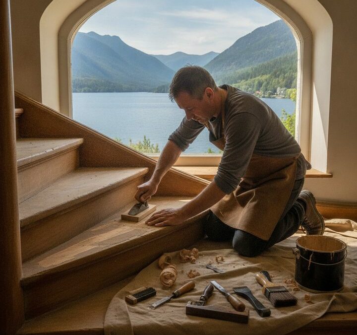 Rénovation escalier bois à gerardmer : quand l’usure devient un vrai casse-tête